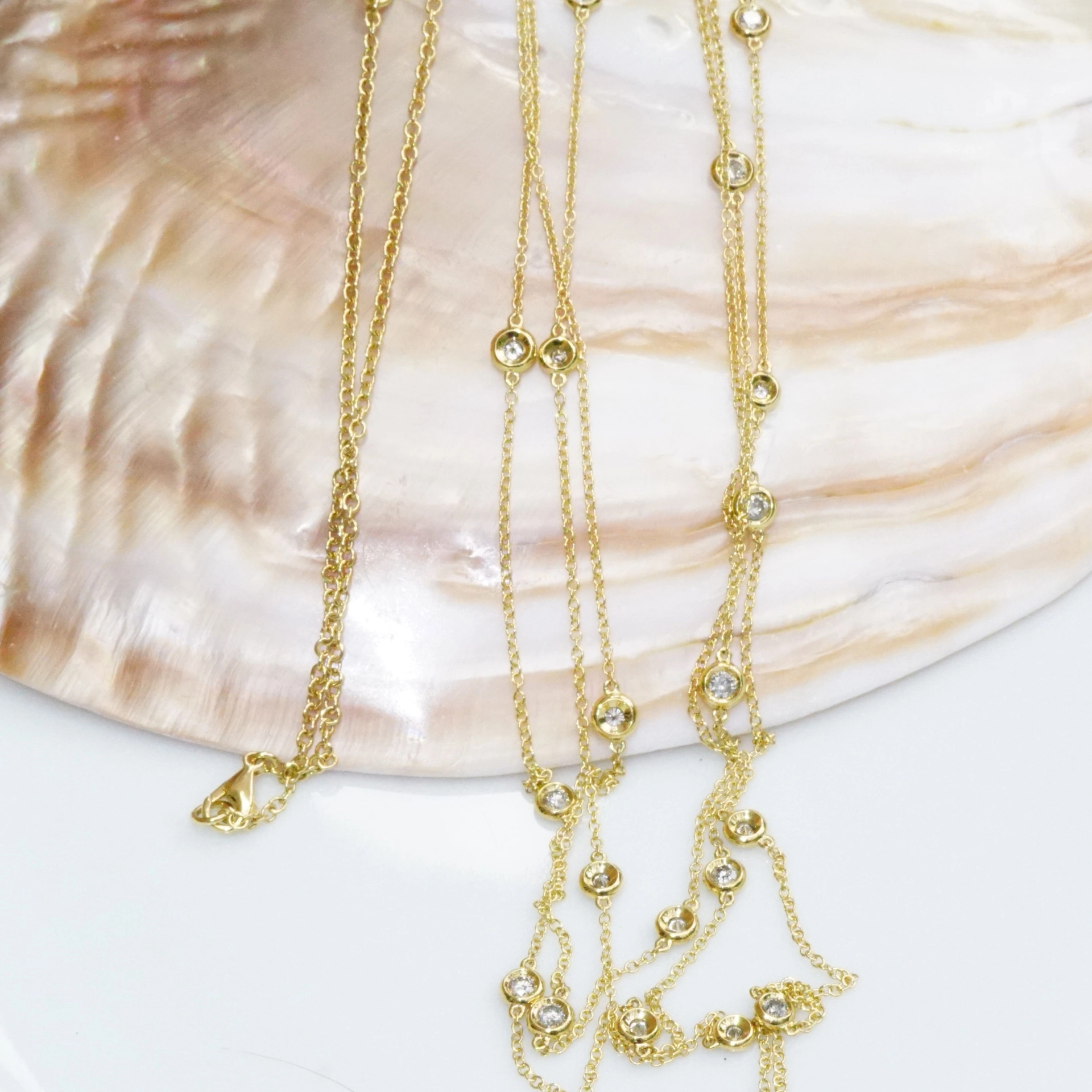 Brillant Collier 750er Gelbgold 1.38 ct...Bella Italia...hochwertiger Brillantschmuck