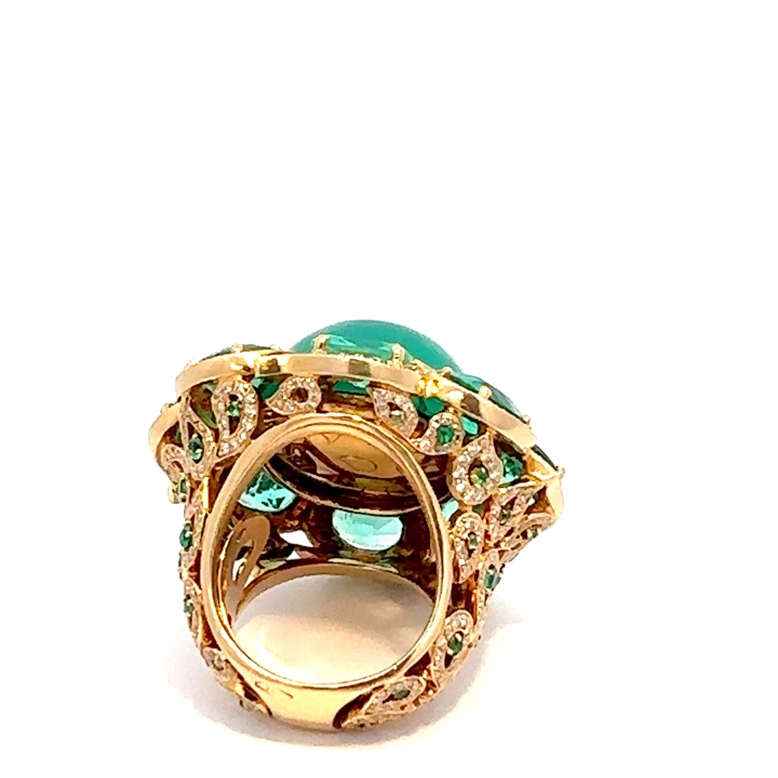 Smaragd Brillant Ring 45 ct High Class Schmuck! Gigantische Größe und Qualität