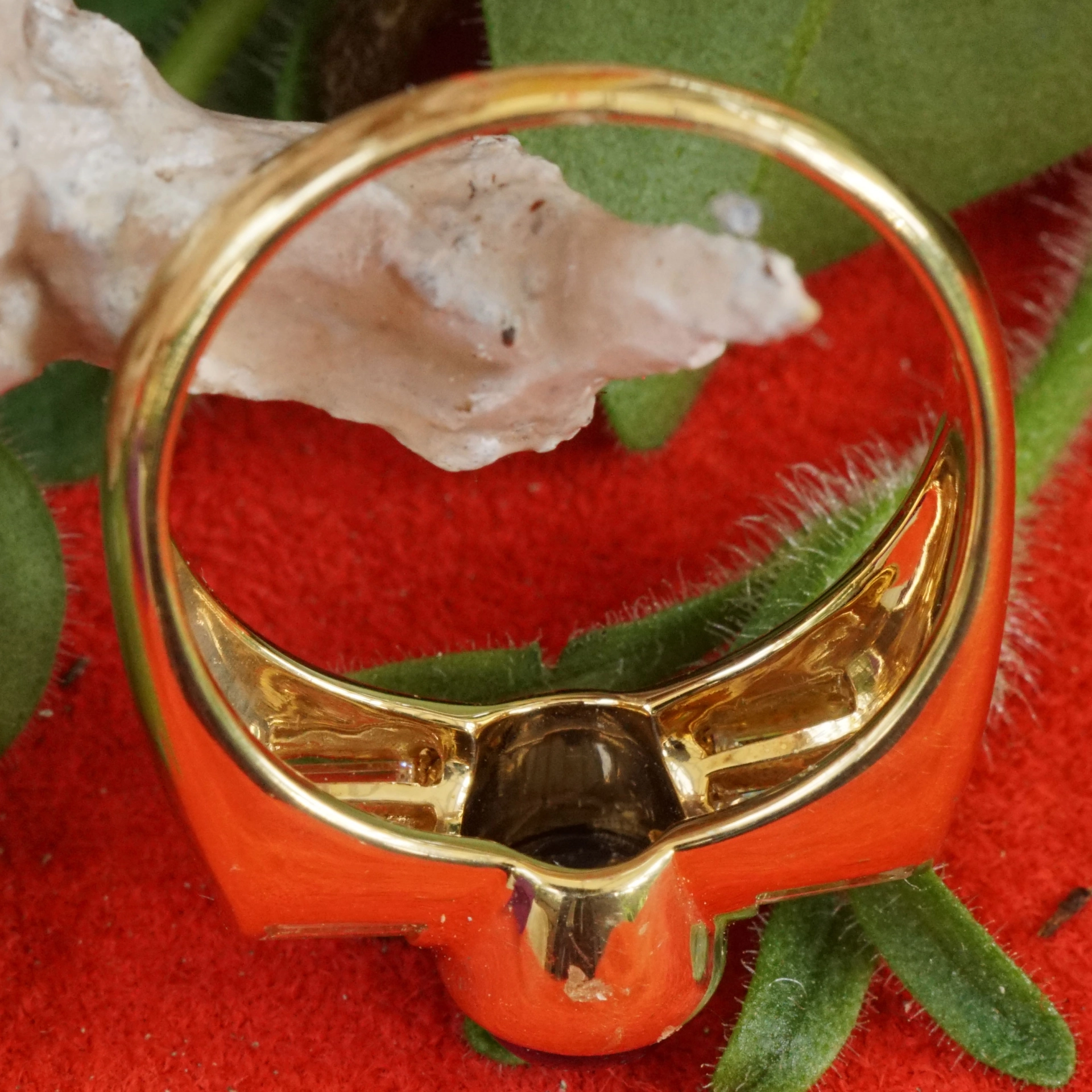 Saphir Diamant Ring hochwertig 750er Gelbgold Beste Edelsteinqualität!