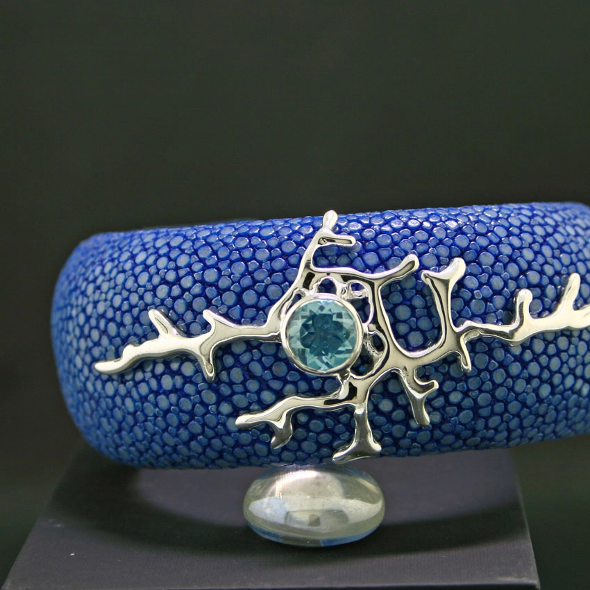 Topas-Armreif,925/-Silber