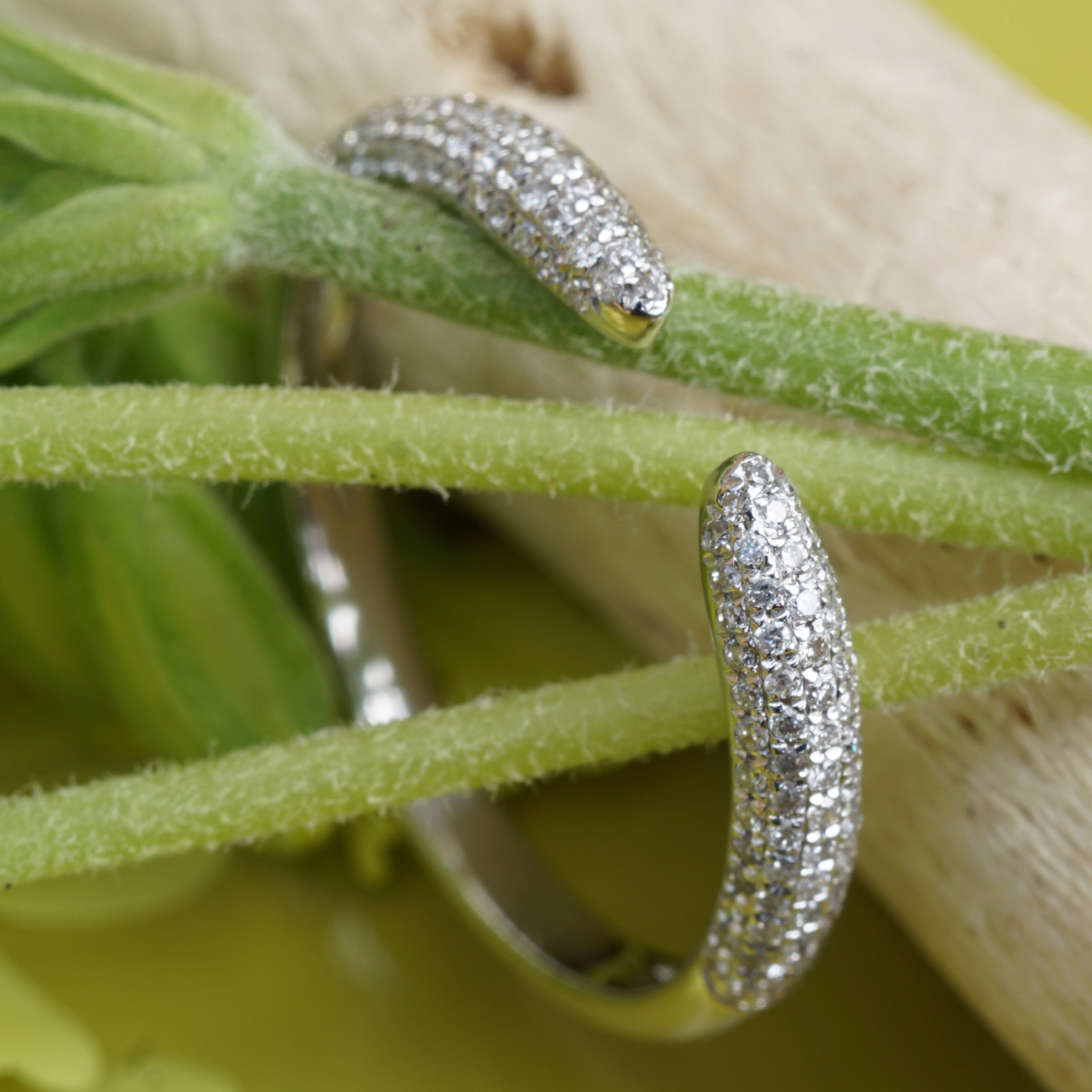 Brillant Ring 0.25 ct W-TCR / SI-P 750er Weissgold New Age idealer Kombinationsring