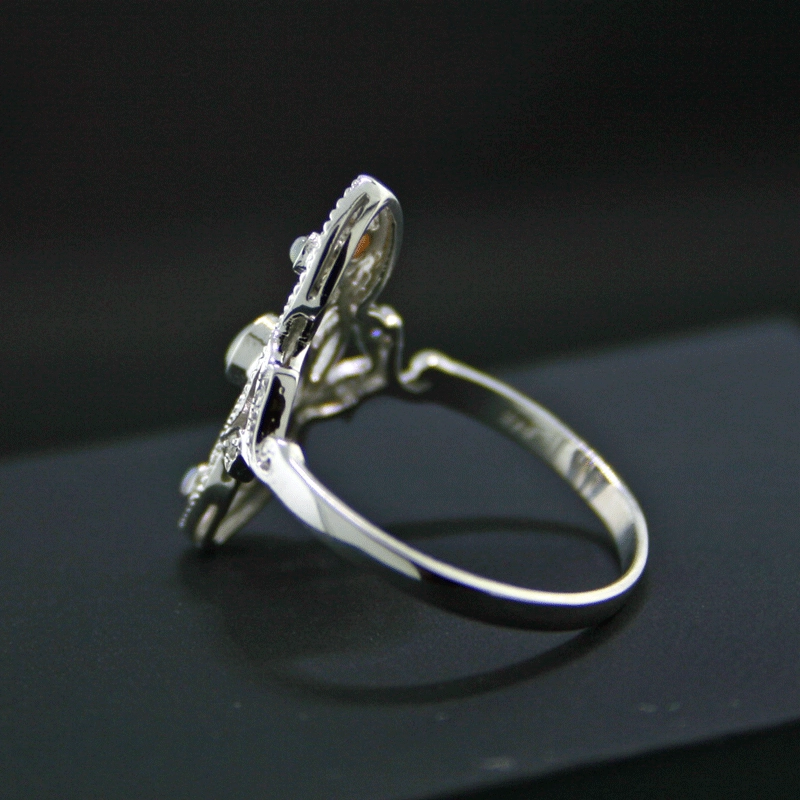 Ring im Jugendstil, 375/-WG.