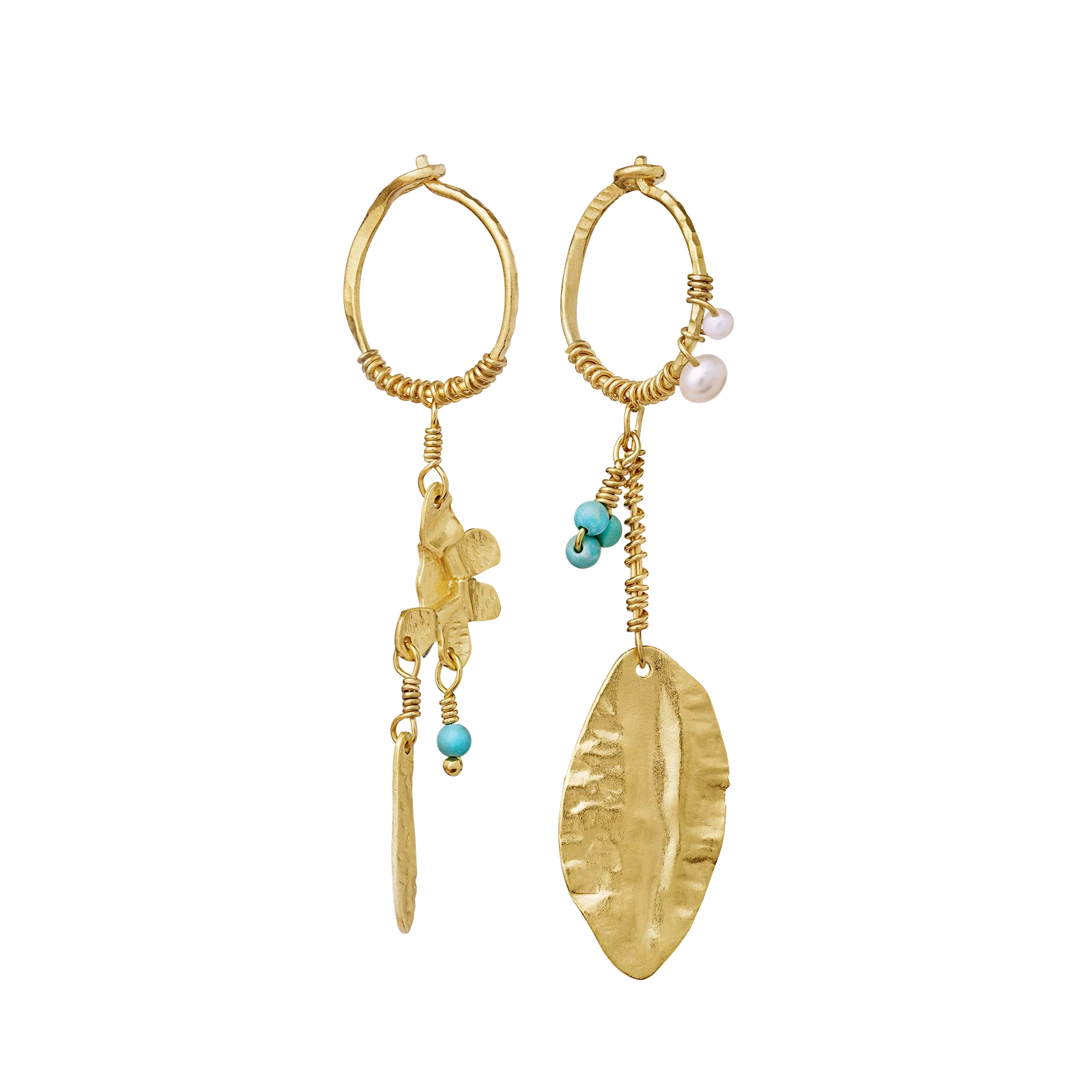 Ohrschmuck Vicky von Maanesten...symbolisiert eine Wildblume...925 Silber goldplated