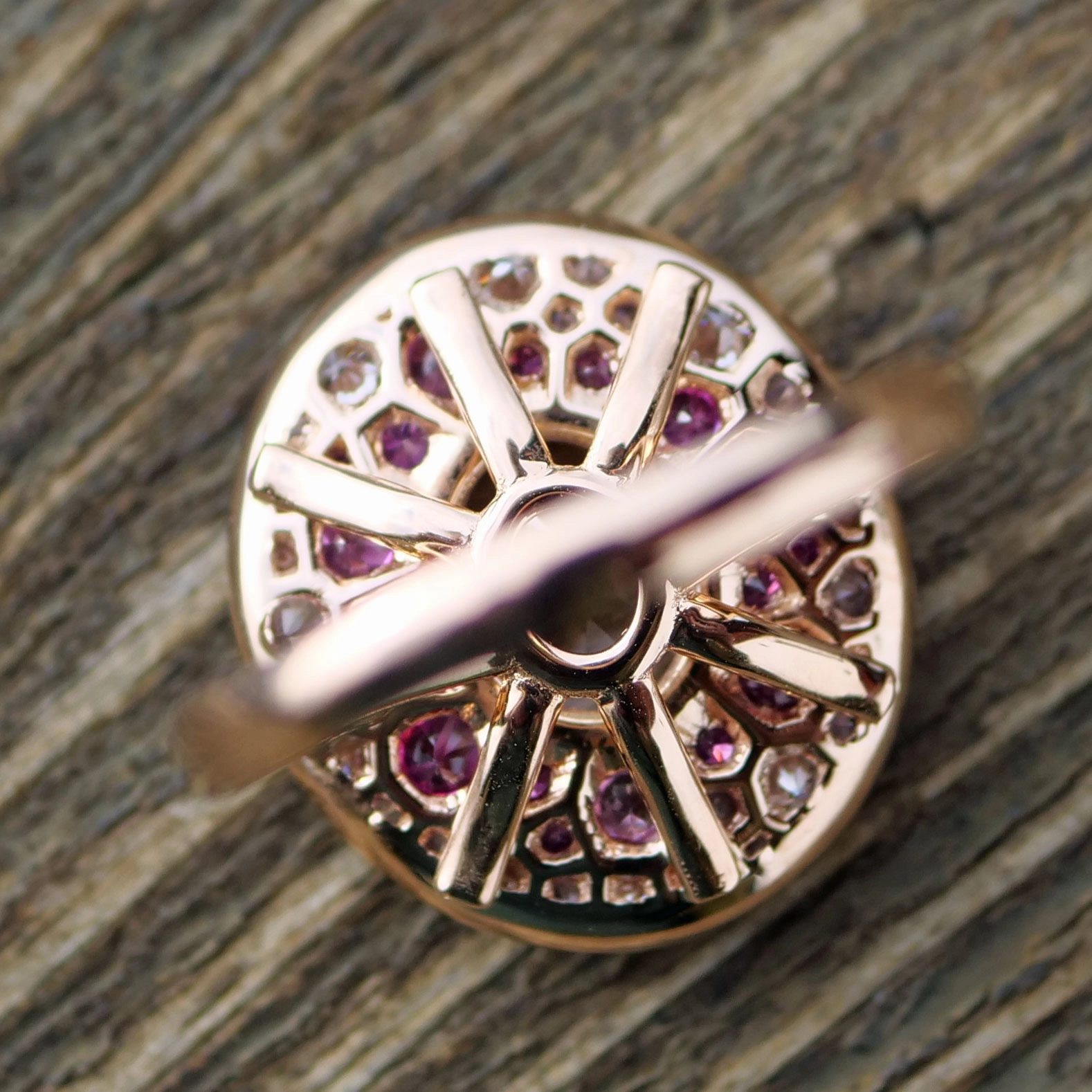 Morganit Saphir Brillant Ring 750er Rosegold.....Power of Love....mystische Farben