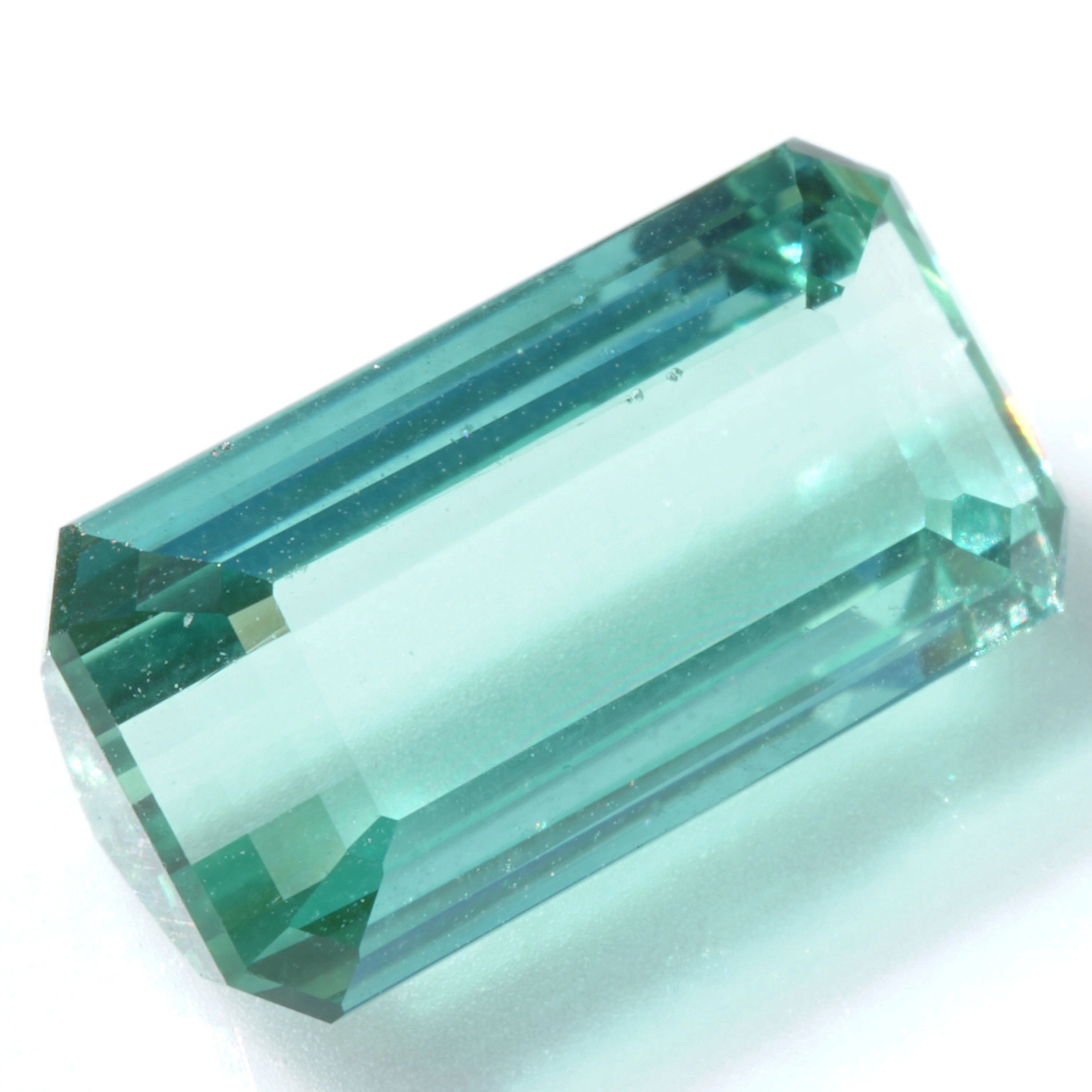 Turmalin türkisfarben afrika 3.50 ct lupenrein 11,5 x 6,1 x 4,2 mm Topbrillanz