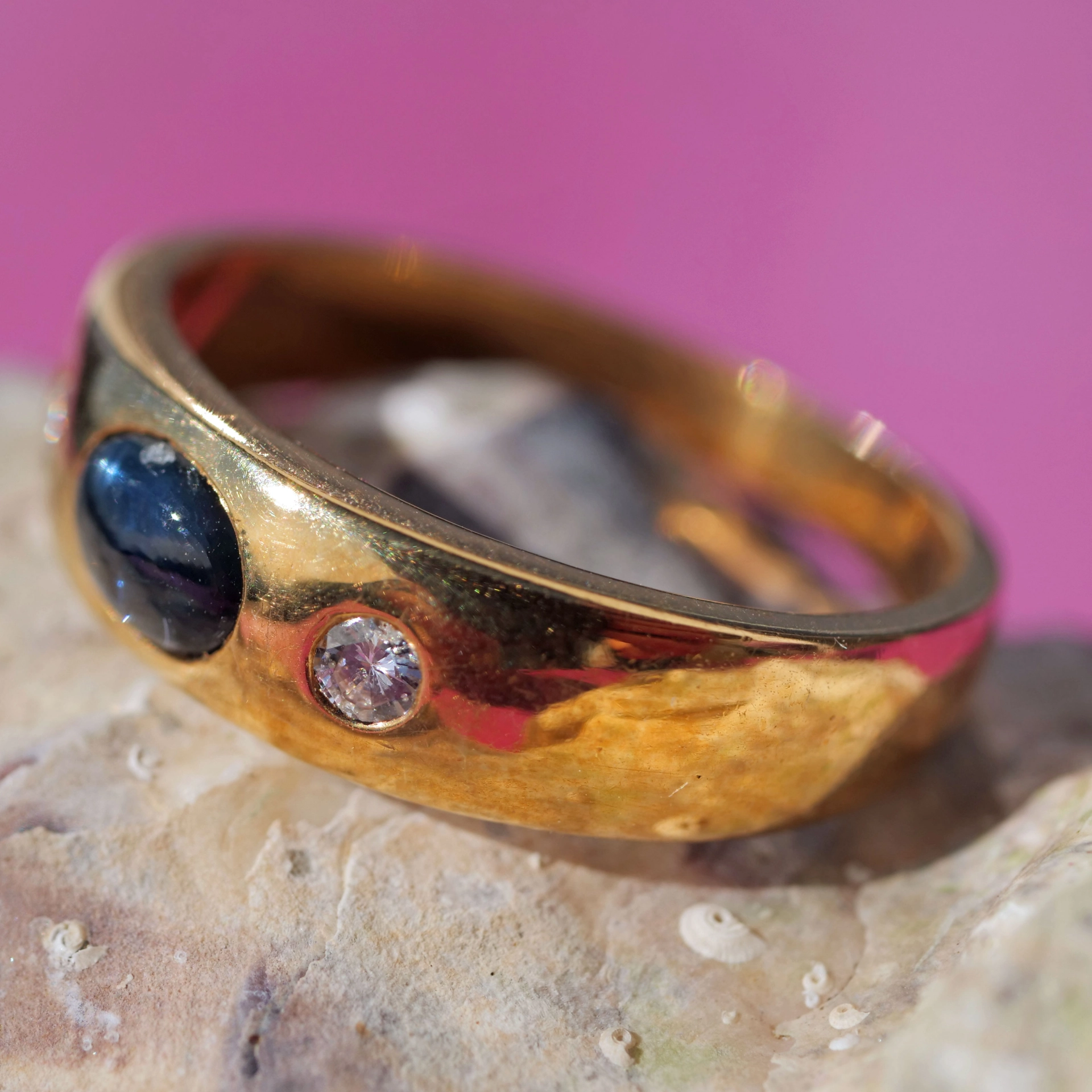Smaragd Rubin Saphir Brillant Band Ringe 750er Gelbgold neu und ungetragen massiv