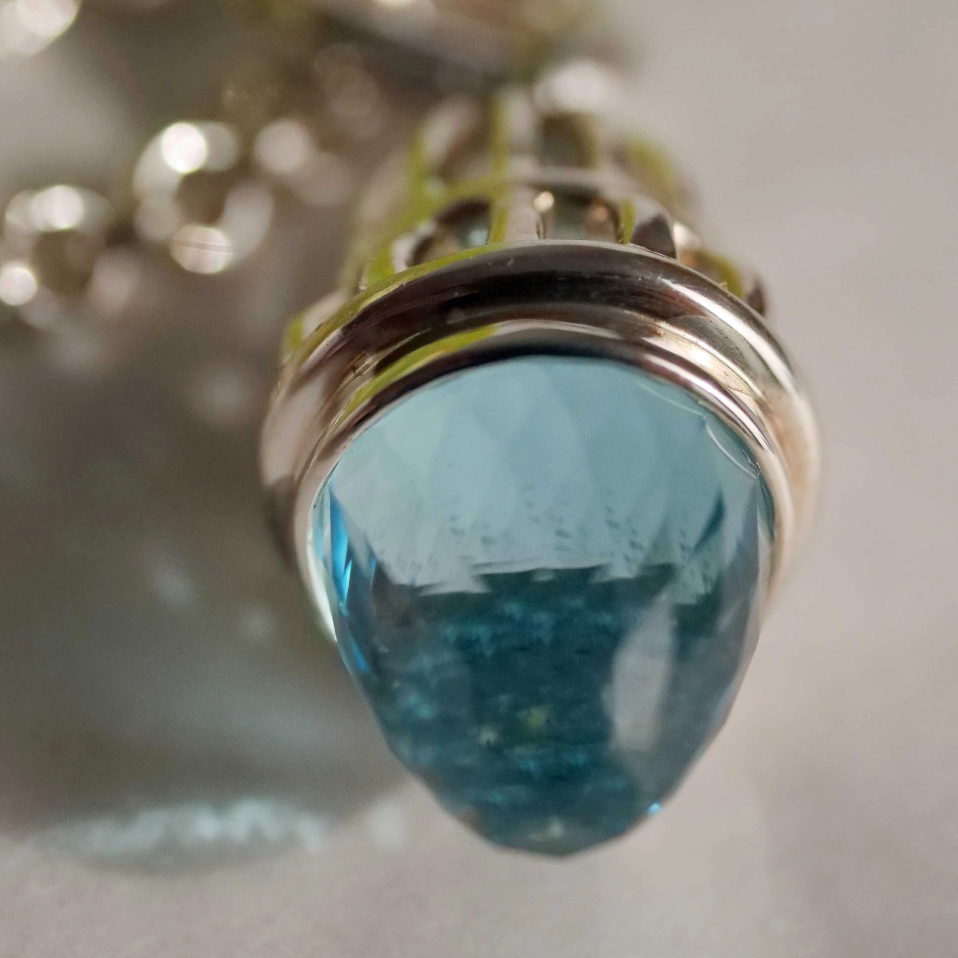 Original Chilango Fairytale  Sky Blue Topaz 925er Silber 68 x 23 mm neu