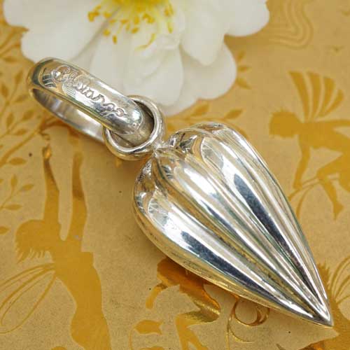 Chilango Anhänger Stopper Lotusblume 925er Silber  51 x 17 mm tolles Design