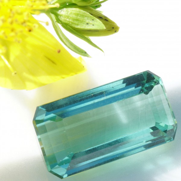 Dreamgem 11,5 x 6,1 x 4,2 mm Turmalin 3.50 ct Dreamcolor turquoise loupeclean brilliance and cut very good