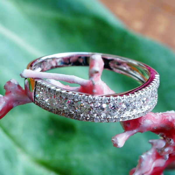 Brillant Ring Gold Petit diamond amour 0.60 ct W / SI-P1 soo hübsch