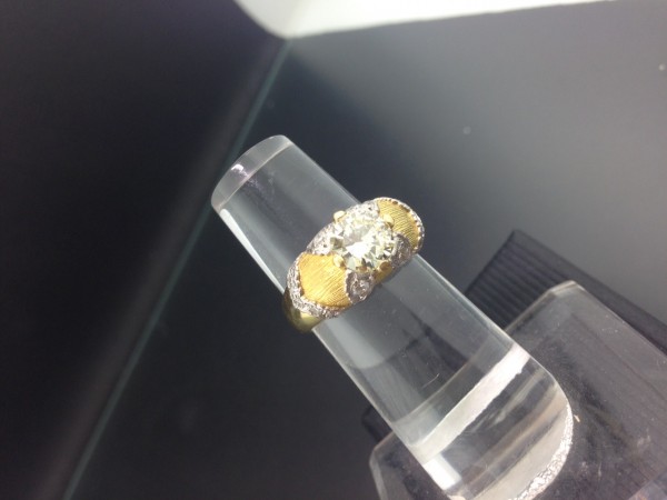 Brillant Ring 900er Gold 1.15 ct Cape(L) / LUPENREIN