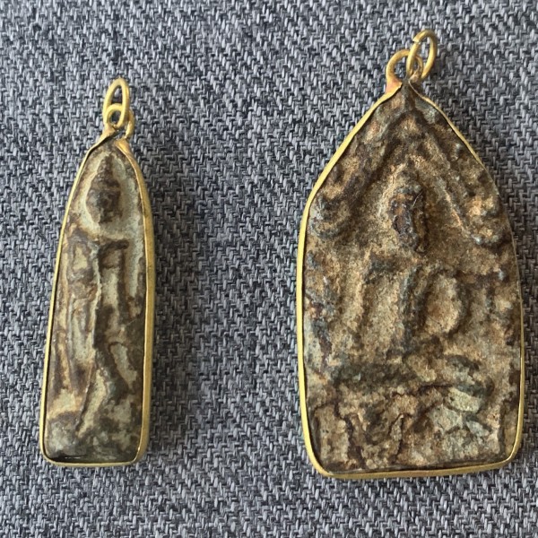 Budda-Amulett, 5 x 2,5 cm oder 4,2 x 1,2 cm