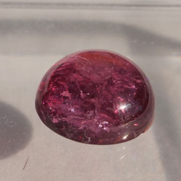 Turmalin AA+ pink 11.27 ct 11 mm unbehandelt Pärchen Cabochons