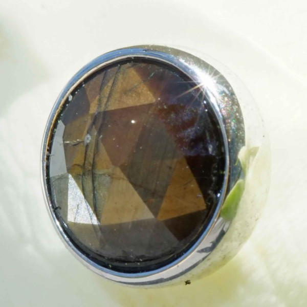 Saphir Ohrstecker in 750er Weissgold einzeln 1.04 ct AAA+ seltene coole Goldfarbe unbehandelt