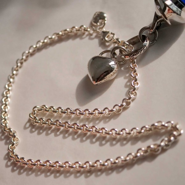Chilango Kette Rollo Chain in 45 cm 925er Silber 5 mm breit Tolle Qualität